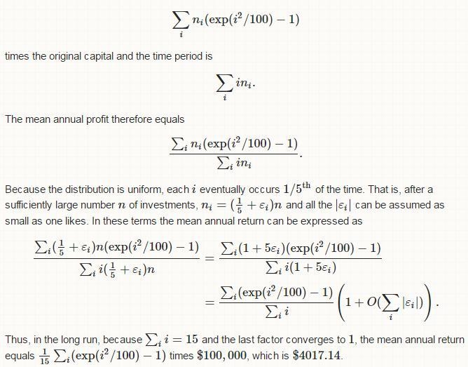 Random Investment. An investor has $100,000. If the current interest rate is i% (compounded-example-1