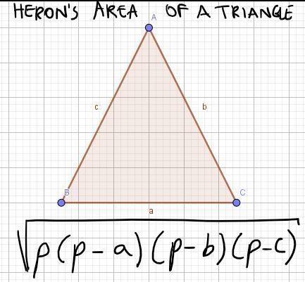 Use Heron's formula for triangular area to derive the area of an equilateral triangle-example-2