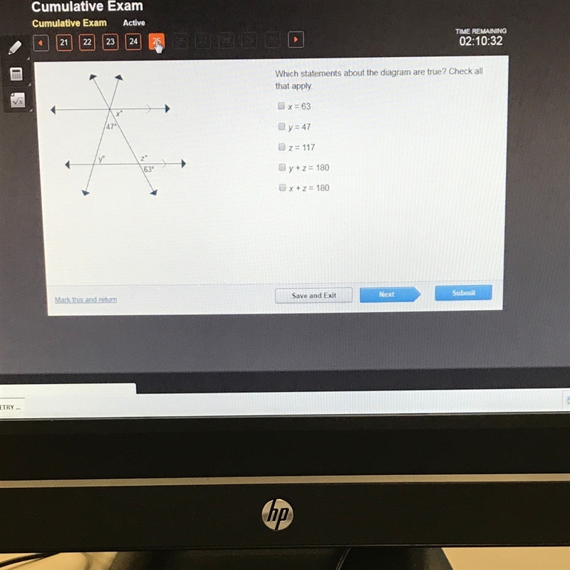 Which statements about about the diagram are true? Check all that apply .-example-1