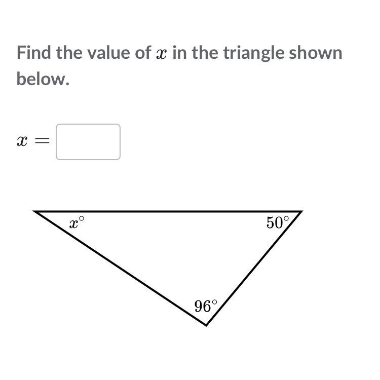 What does x= ? In the triangle shown above-example-1