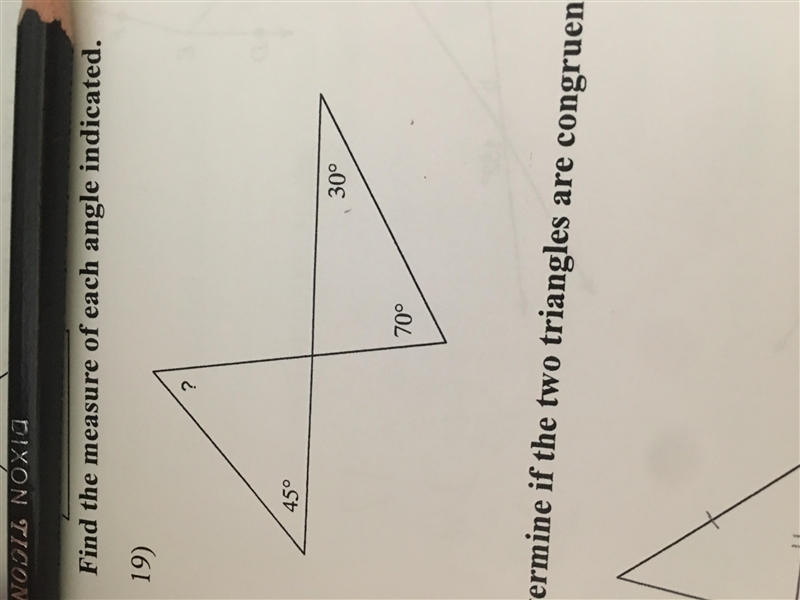 What’s the indicated angle (also can you maybe show me how to do it please)-example-1