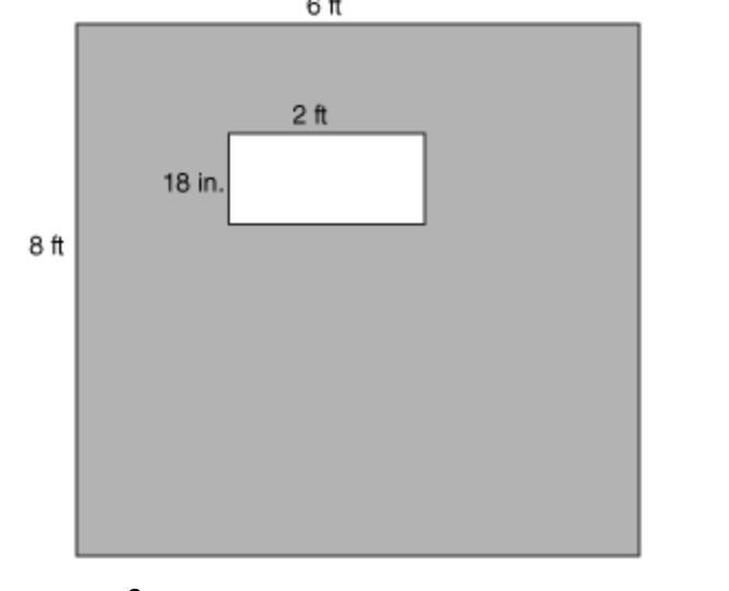 Jamin wants to paint a wall in his bedroom. In order to know how much paint to buy-example-1