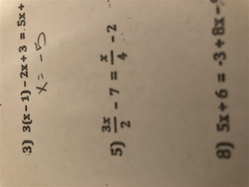 3x/2-7=x/4-2 I know the answer is four but I don’t know how to get it-example-1