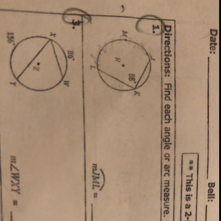 I need help with number one-example-1