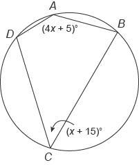 Quadrilateral ABCD ​ is inscribed in a circle. What is the measure of angle A?-example-1