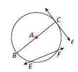 Which of the following is a secant of the circle?-example-1