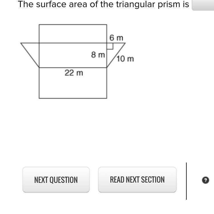 What is the surface area of this triangular prism?-example-1