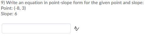 Write an equation in point slope form-example-1