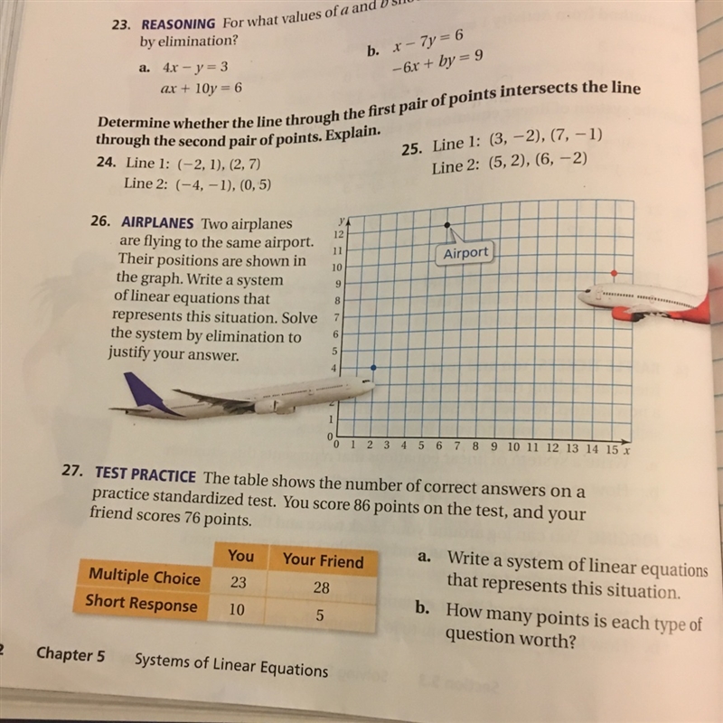 I only need help with number twenty seven! I always have had trouble with word problems-example-1