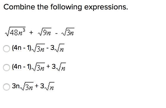 Combine the following expressions. Answer right pls, thanks-example-1