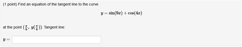 Need help with this tangent line problem.-example-1