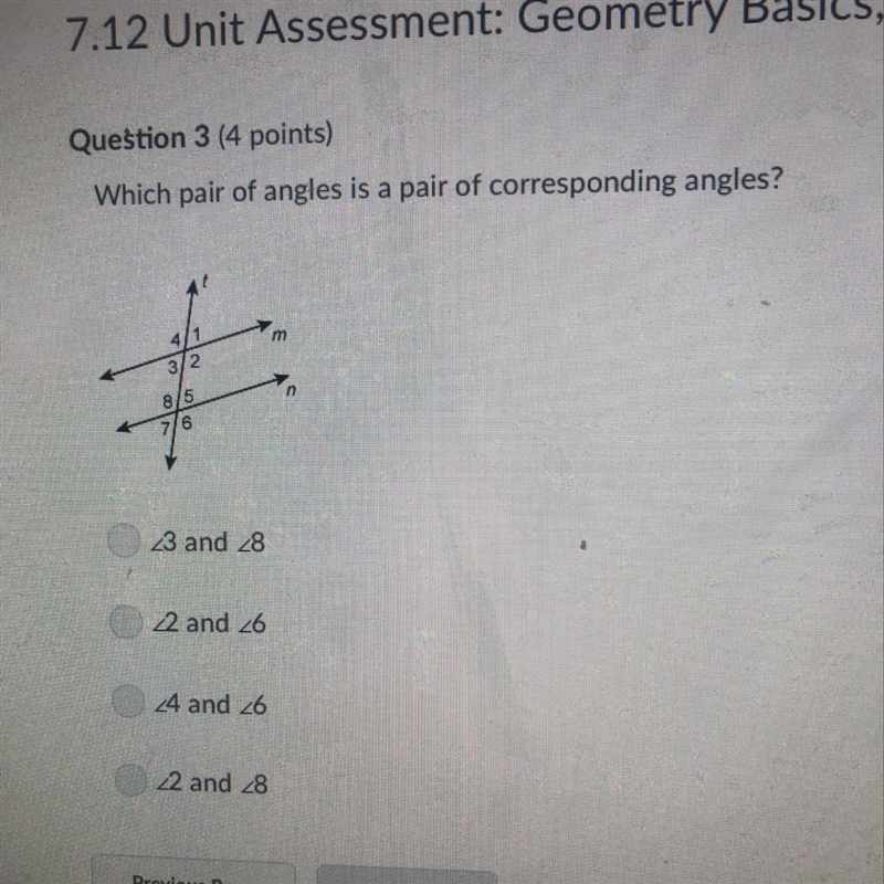 Which pair of angles have corresponding angles?-example-1