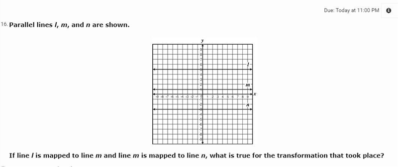 A: Line n was translated up 8 units. B: Line m was translated down 4 units. C: Line-example-1