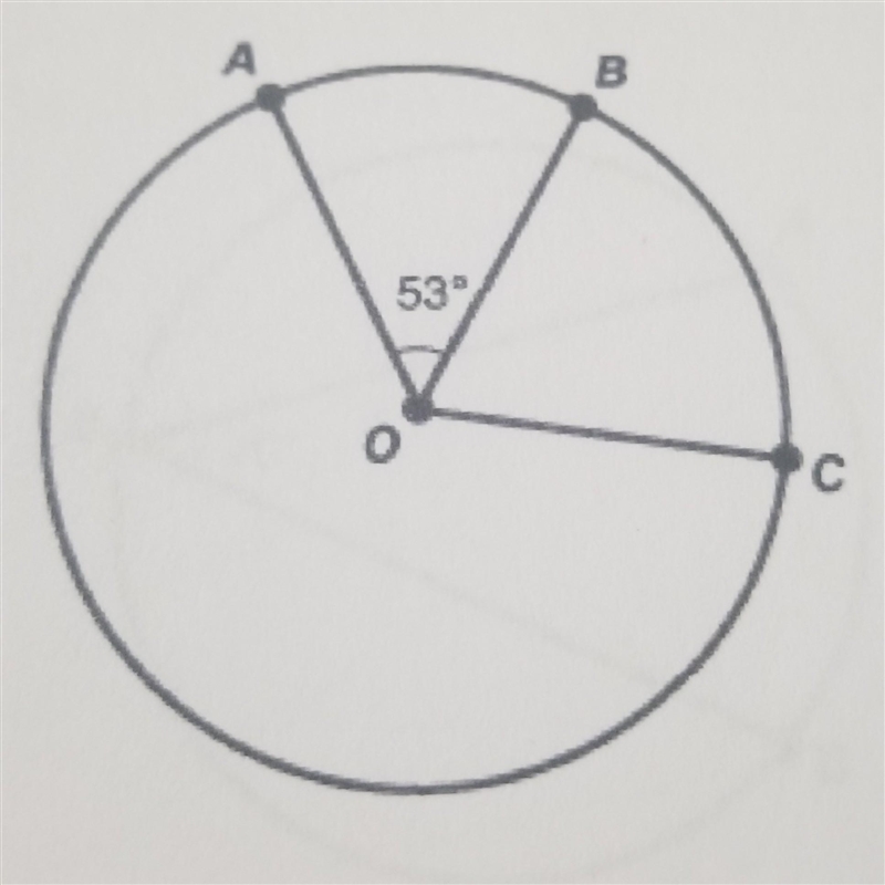 In the diagram, line OB bisects angle AOC. Find m angle BOC. Explain your answer.​-example-1