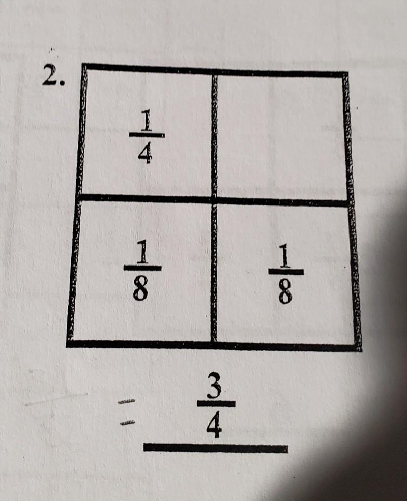 1/4 + 1/8 + 1/8 - how do u make this equal 3/4 ​-example-1