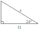 HELP PLEASE! Find the value of x. Round to the nearest tenth. The diagram is not drawn-example-1