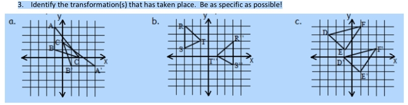 3. Identify the transformation(s) that has taken place in the pictures below. Be as-example-1