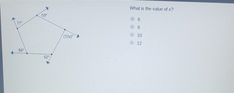 What is the value of x? 6,8,10,12​-example-1