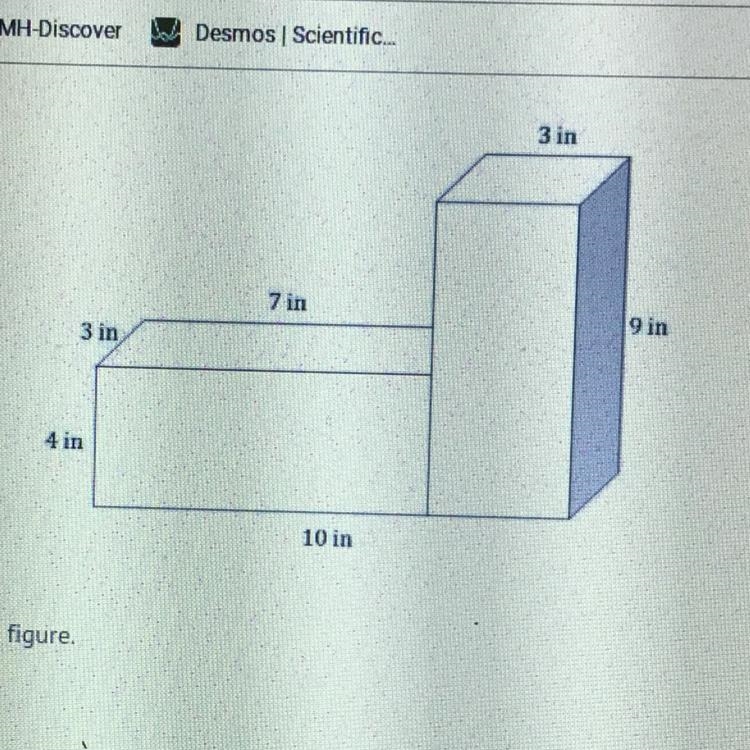 Find the volume of the figure.-example-1