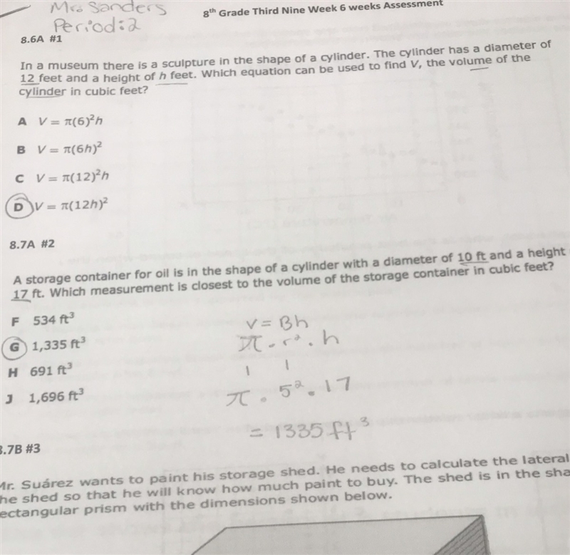 Please help me answer #1 with the right answer and the equation-example-1