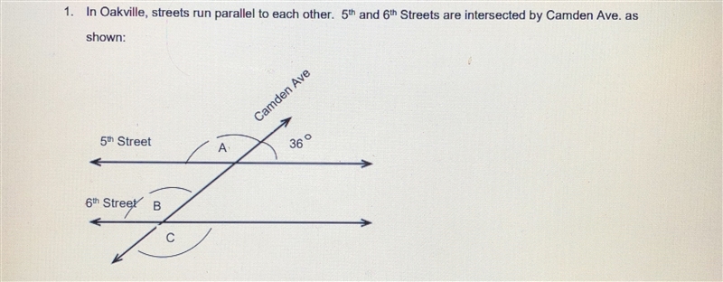 PLEASE HELP ASAP WILL MARK BEAINLEST!!! In Oakville, streets run parallel to each-example-1