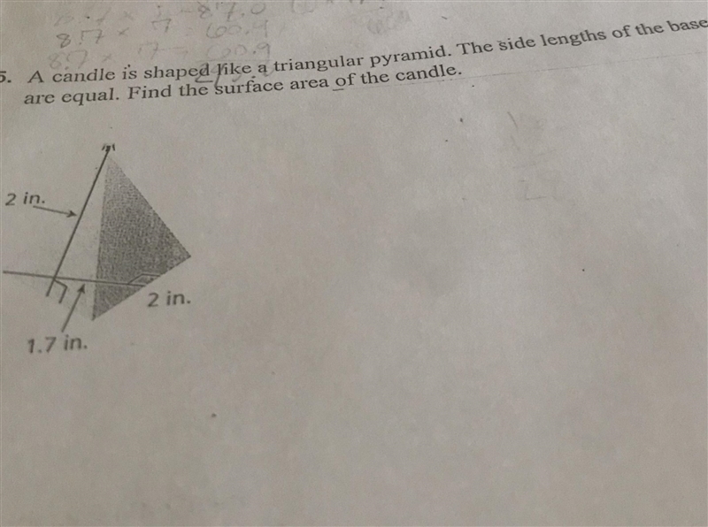 I need help to find the surface area of the candle-example-1