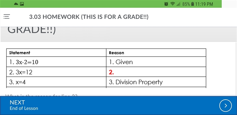 Helpppp!!!!! What is the reason for line 2? Question options Addition Property Multiplication-example-1