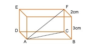 Consider that A B shown on the rectangular prism measures 6 cm. What is the length-example-1