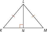 Given: LN⊥KM,KL≅ML Prove: ΔKLN≅ΔMLN-example-1