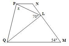 (SAT Prep) In the figure, if PN = LN, NP ∥ MQ, and QL bisects ∠PQM, what is value-example-1