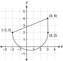 This figure is made up of a triangle and a semicircle. What is the area of this figure-example-1