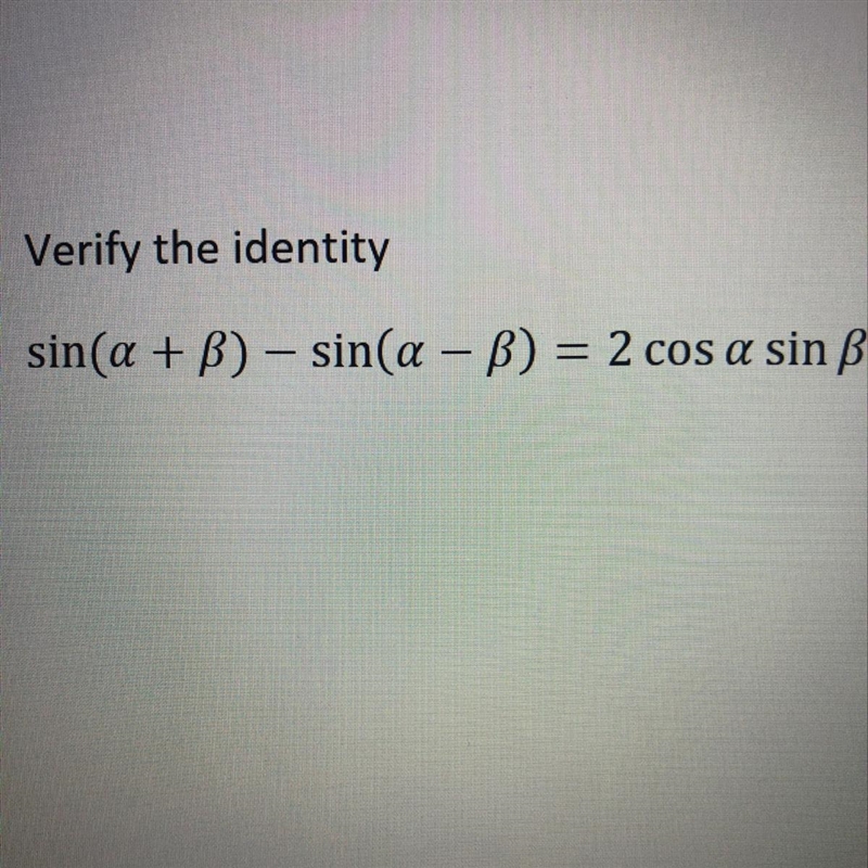 Verify the identity-example-1