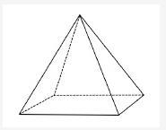 An image of a rectangular pyramid is shown below: A right rectangular pyramid is shown-example-1