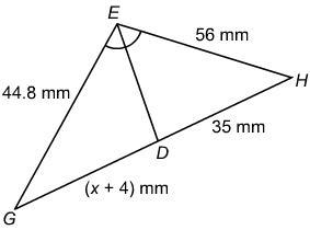 Please help!! What is the value of x? Enter your answer in the box. x = NOTE: Image-example-1