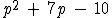 Find the product for (p+5)(p-2)-example-4