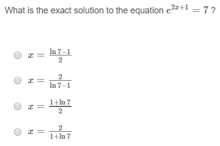 What is the exact solution to the equation?-example-1