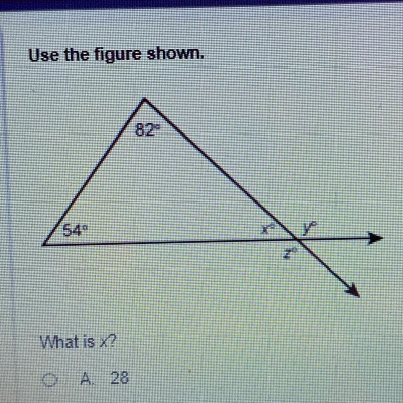 What is x? A. 28 B. 44 C. 136 D. 224-example-1