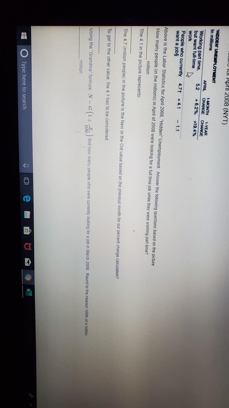 Labor Lab (2008) NYT 1) how many people (in the millions) in April of 2008 were looking-example-1