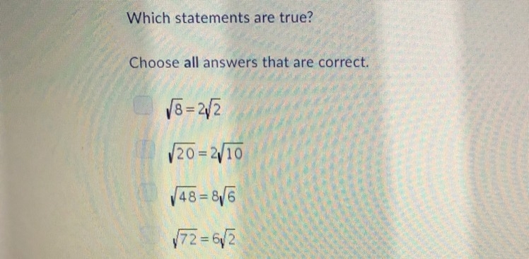 Which statements are true? Choose all answers that are correct.-example-1