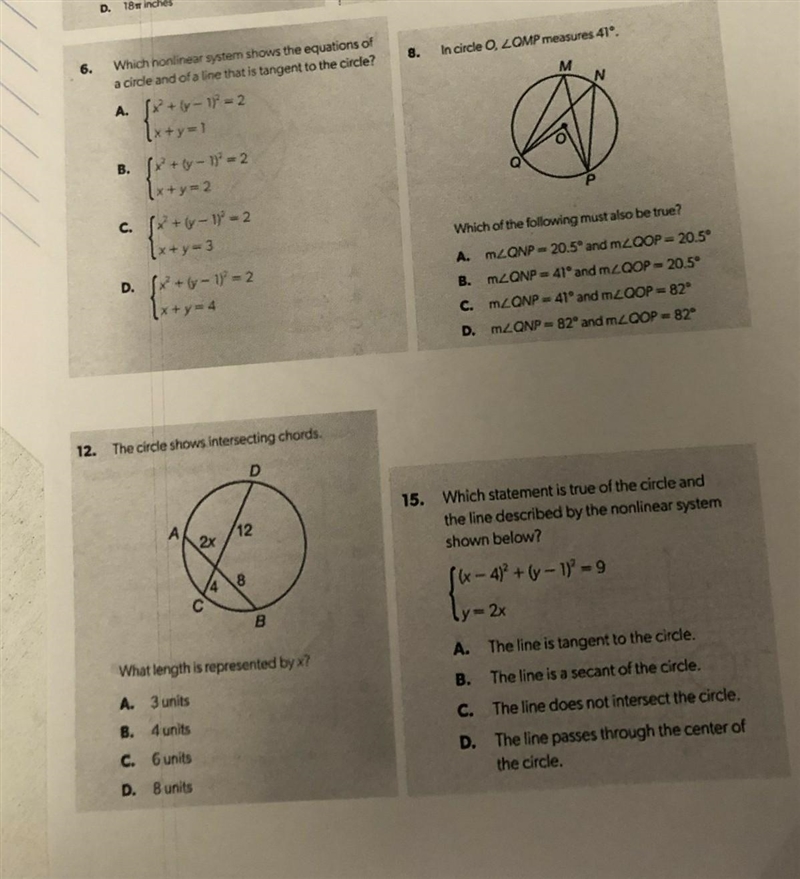 Please help.. with 6 & 15 ​-example-1