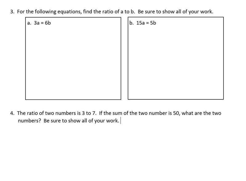 For the following equations, find the ratio of A to B-example-1