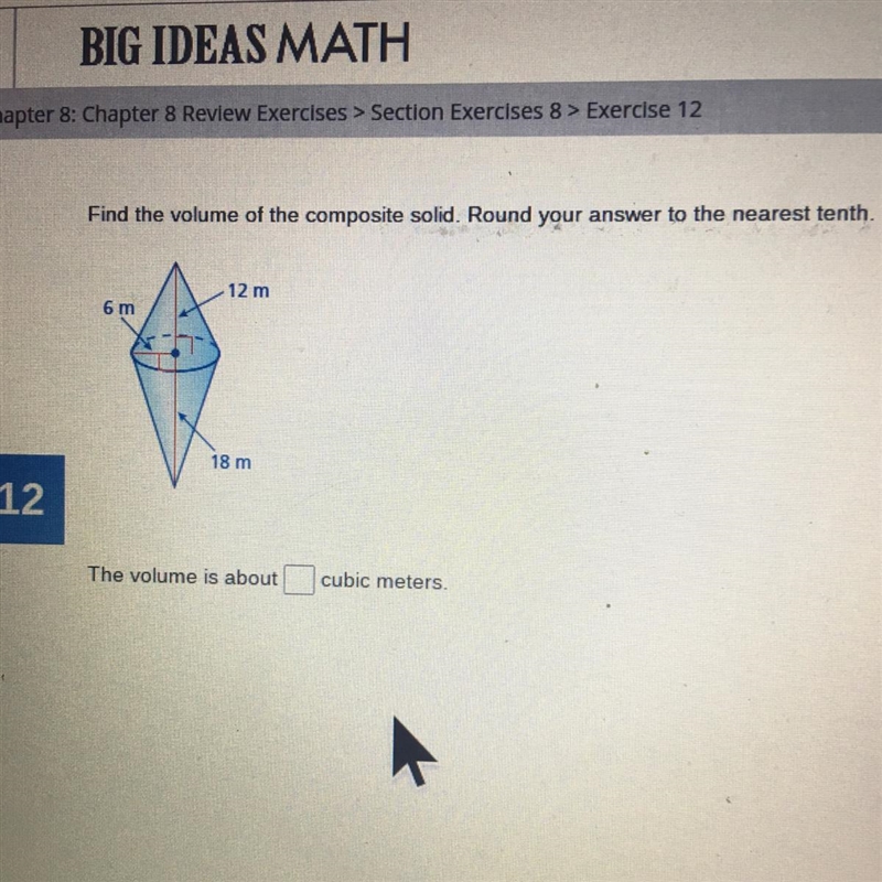 Find the volume of the composite solid. Round your answer to the nearest tenth-example-1