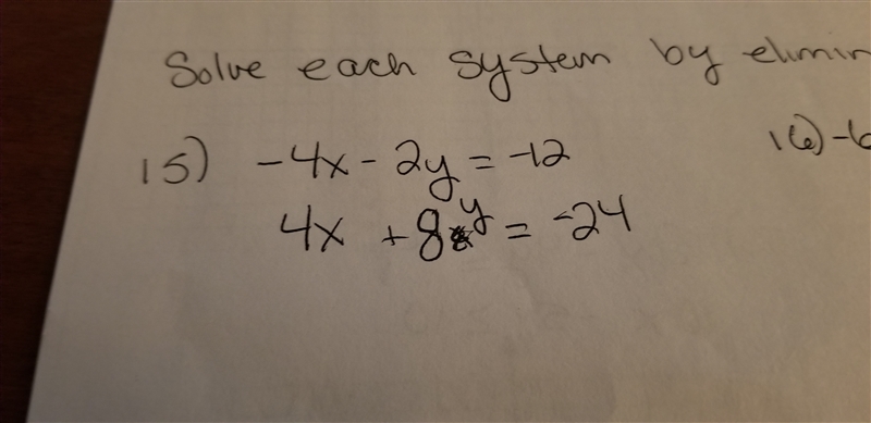 If someone sees this, can you kinda run thru it in a reply. Its solve using elimination-example-1