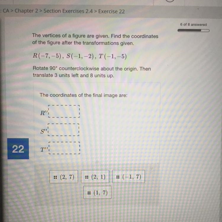 The vértices of a figure are given.-example-1