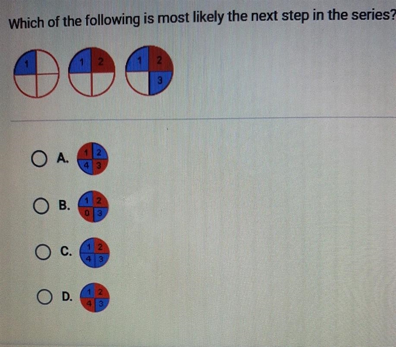 Which of the following is most likely the next step in the series?​-example-1