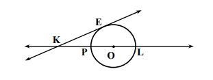 Given: Circle k(O), O∈ PL KE - tangent at E KE=18, PL=15 Find: KP-example-1