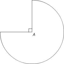 What is the area of the partial circle with a radius of 8 cm? Use 3.14 for pi. 37.68 cm-example-1