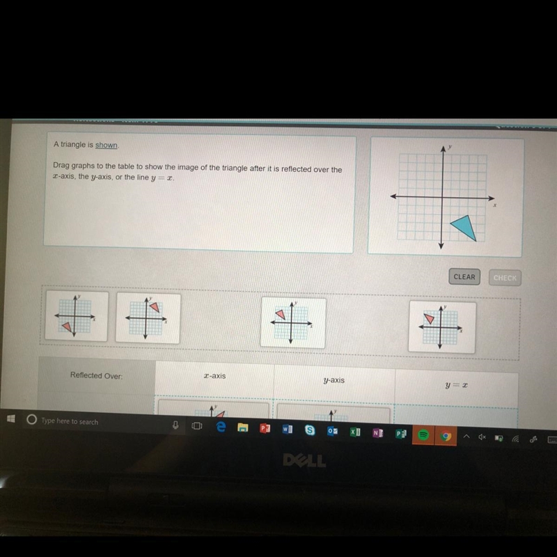 Which graph matches y=x?-example-1