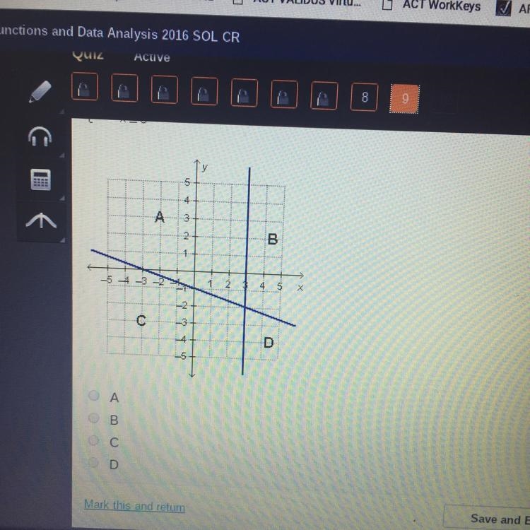 Which region represents the solution to the given system of inequalities x+3y<-3 x-example-1