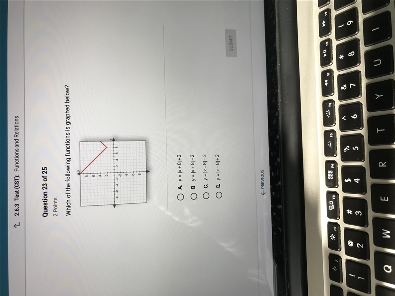 Which of the following functions is graphed below?-example-1